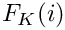 $ F_K( i ) $