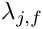 \[\lambda_{j,f}\]